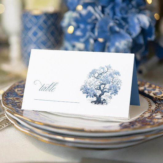 Chinoiserie Blütenbaummotif ID1094 Platzkarte
