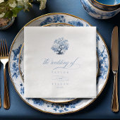 Chinoiserie Blütenbaummotif ID1094 Serviette