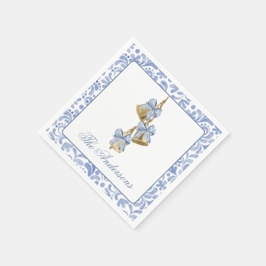 Chinoiserie Bow Bells Serviette (Ecke)