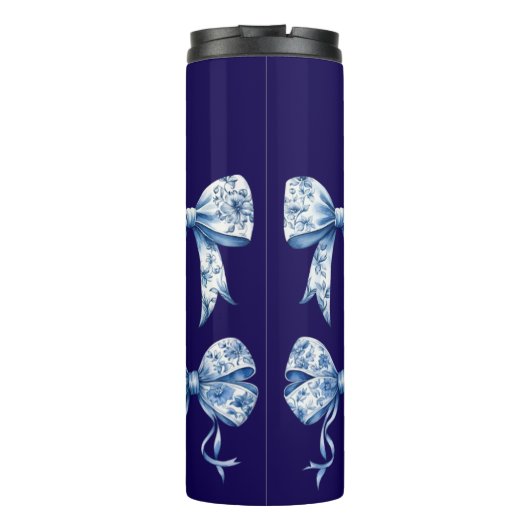 Chinoiserie Bow Coquette Thermosbecher (Rückseite)
