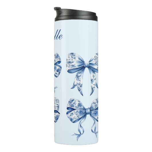 Chinoiserie Bow Coquette Thermosbecher (Nach rechts gedreht)