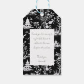 Chinoiserie & Bow Personalisiert Geschenkanhänger (Rückseite)