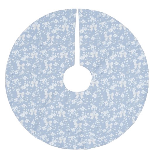 Chinoiserie Bows Polyester Weihnachtsbaumdecke (Vorderseite)