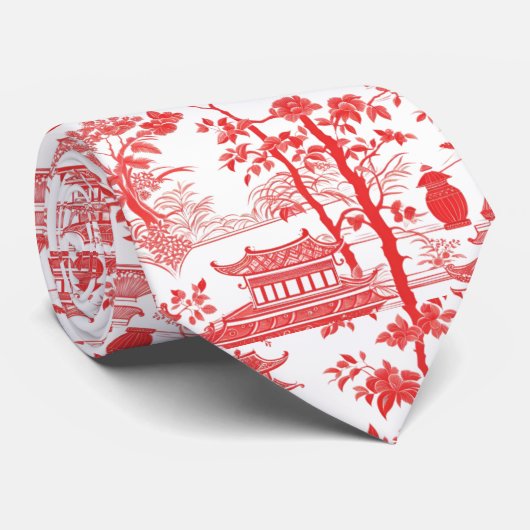 CHINOISERIE BREEZE KRAWATTE (Gerollt)