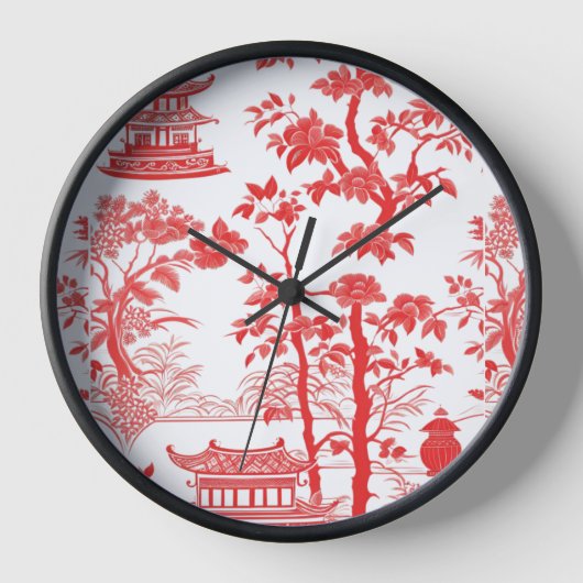 CHINOISERIE BREEZE Wall Clock Uhr (Vorderseite)