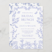 Chinoiserie Bridal Brunch Einladung (Vorne/Hinten)