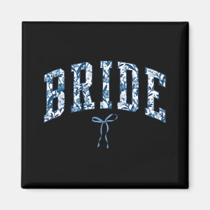 Chinoiserie Bride Floral Toile De Jouy Coquette Bo Magnet