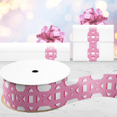 Chinoiserie Cane Trellis in Pink Ripsband