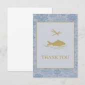 chinoiserie card dankeskarte (Vorne/Hinten)