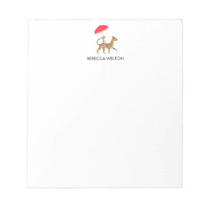 Chinoiserie Cheetah Note Pad Notizblock