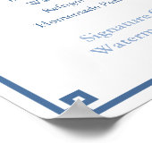 Chinoiserie Chic 4. Juli Party Menü Poster (Ecke)