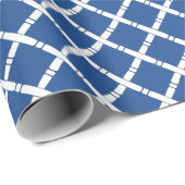 Chinoiserie Chic Bamboo | Blau und Weiß Geschenkpapier (Rolleneckpunkt)