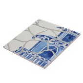 Chinoiserie Chic Blue White Chinesisch Pagoda Fliese (Seite)