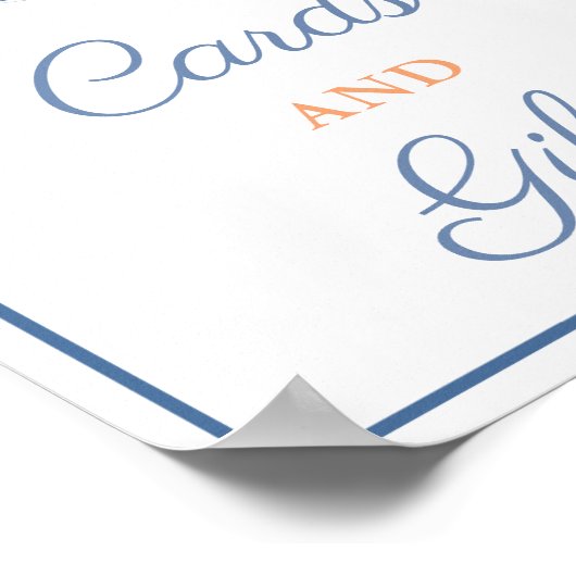 Chinoiserie Chic Cards Geschenke Pumpkin Baby Dusc Poster (Ecke)