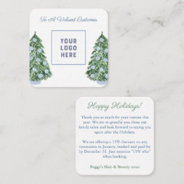 Chinoiserie Chic Company Logo Frohe Weihnachten Mitteilungskarte