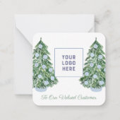 Chinoiserie Chic Customer Christmas Holidays Mitteilungskarte (Vorderseite)