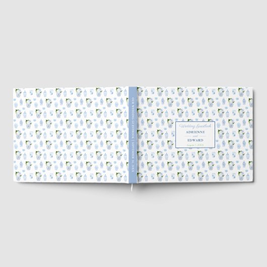 Chinoiserie Chic Double Happiness Jars Wedding Gästebuch (Voll)
