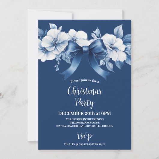 Chinoiserie Chic Einladung (Vorderseite)