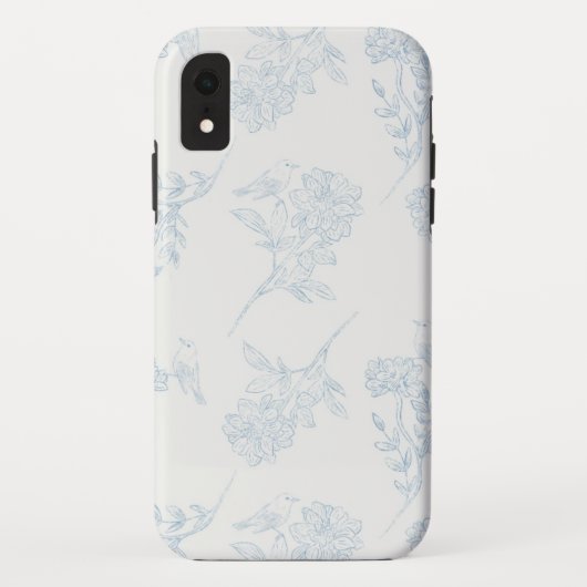 Chinoiserie Chic Floral iPhone Case (Rückseite)