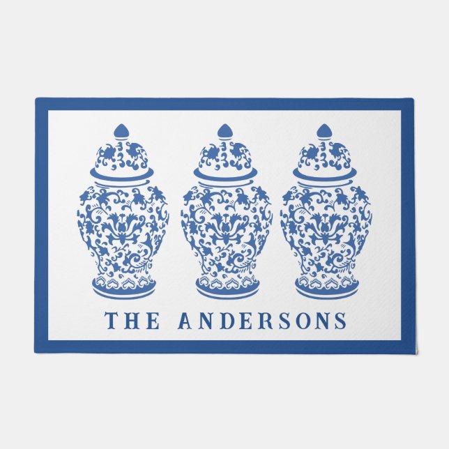 Chinoiserie Chic GingerJar Fußmatte (Vorderseite)