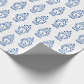 Chinoiserie Chic GingerJar | Monogramm Geschenkpapier (Ecke)