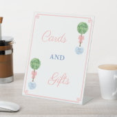 Chinoiserie Chic Girl Kinderduschkarten und Gesche Sockelschild (In SItu)