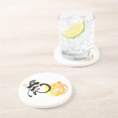 Chinoiserie Chic Golden Tiger Getränkeuntersetzer (Seite)