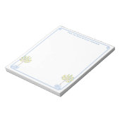 Chinoiserie Chic Lemon Tree Classic Lady's Desk Notizblock (Rotiert)