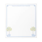 Chinoiserie Chic Lemon Tree Classic Lady's Desk Notizblock (Vorderseite)