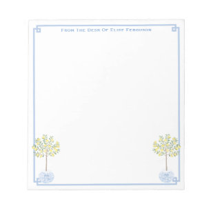 Chinoiserie Chic Lemon Tree Classic Lady's Desk Notizblock