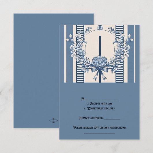 Chinoiserie Chic RSVP Cards (Vorne/Hinten)