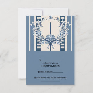 Chinoiserie Chic RSVP Cards Karte