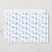 Chinoiserie Chic Stationery vom Schreibtisch aus Mitteilungskarte (Rückseite)