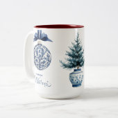 Chinoiserie Chic Zweifarbige Tasse (Vorderseite Links)