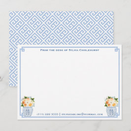 Chinoiserie Chill Fall Blume Polterabend Party Dankeskarte