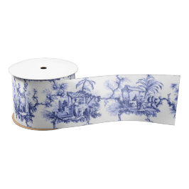Chinoiserie China Blue Satinband