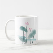 Chinoiserie Chinesische Tintenpatronen Lotus Flora Kaffeetasse (Links)