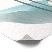 Chinoiserie Chinesische Tintenpatronen Lotus Flora Poster (Ecke)