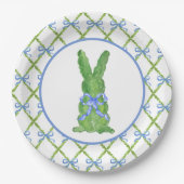 Chinoiserie Chinoiserie Bunny Topiary Paper Pl Pappteller (Vorderseite)