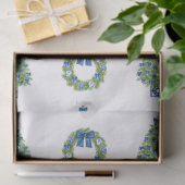 Chinoiserie Christmas Blau und Weiß Seidenpapier (Geschenk)