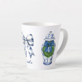 Chinoiserie Christmas Ginger Jar mit Bow Milchtasse (Rechte Ecke)
