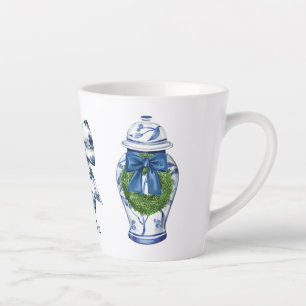 Chinoiserie Christmas Ginger Jar mit Bow Milchtasse