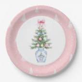 Chinoiserie Christmas Paper Plate Pappteller (Vorderseite)