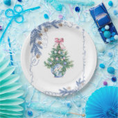 Chinoiserie Christmas Paper Plate Pappteller (Party)