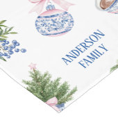Chinoiserie Christmas Table Runner Kurzer Tischläufer (Ecke)