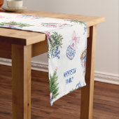Chinoiserie Christmas Table Runner Kurzer Tischläufer (Beispiel)