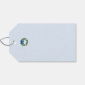 Chinoiserie Christmas Wreath Geschenkanhänger (Rückseite Horizontal)