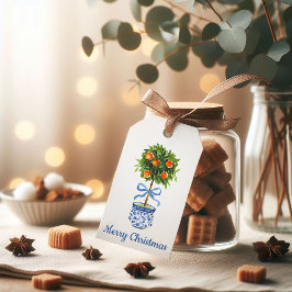 Chinoiserie Citrus Topiary Geschenkanhänger