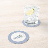 Chinoiserie Coastal seashell Strumpf Untersetzer (Vor Ort)