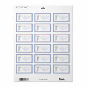 Chinoiserie Coasterie Strumpf Rücksendeadresse Adressaufkleber (Vorne)